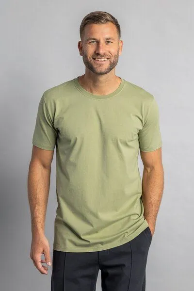 DIRTS dirts Premium Blank T-Shirt SLIM, Sage green, – Produktbild 1 von 3