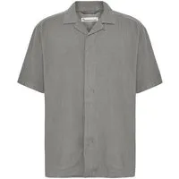 KnowledgeCotton Apparel KnowledgeCotton Apparel Kurzarm-Hemd Relaxed, Ultimate grey, – Produktbild 1 von 1