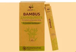 pandoo pandoo 4er Bambus Zahnbürste – Produktbild 1 von 1