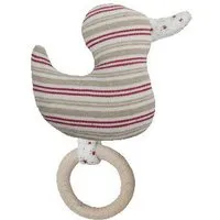 Efie Efie Greifling Ente mit Holzring und Rassel (KbA) – Produktbild 1 von 1
