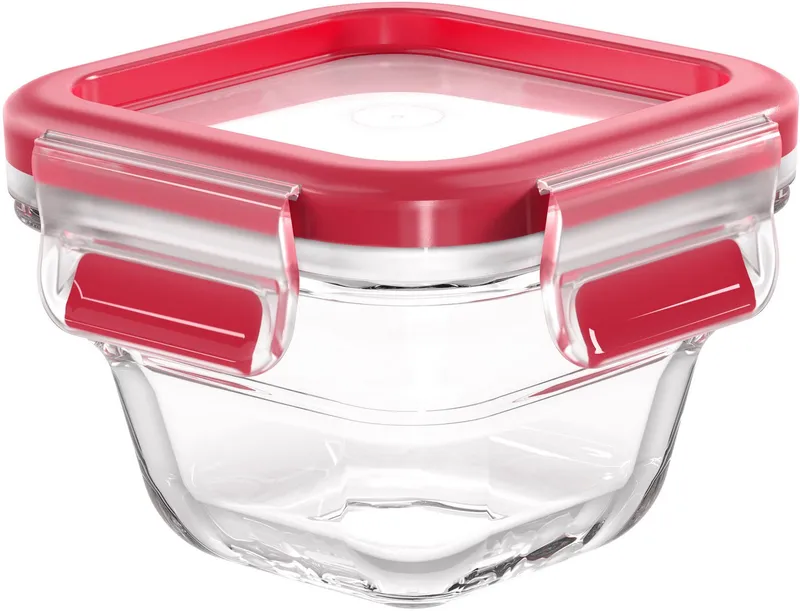 EMSA EMSA Frischhaltedose 'Clip & Close' aus Glas, quadratisch, 0,18 l – Produktbild 1 von 5