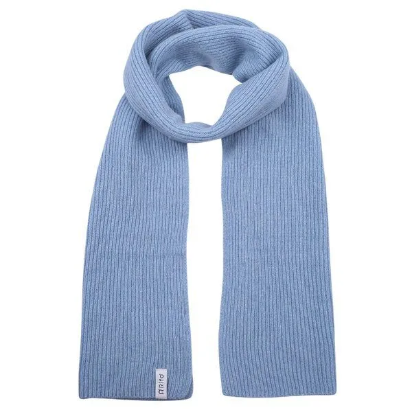 Rifò - Circular Fashion Made in Italy Rifò - Circular Fashion Made in Italy Schal Federico aus recycelter Kaschmirwolle, Dusty blue (hellblau), – Produktbild 1 von 3