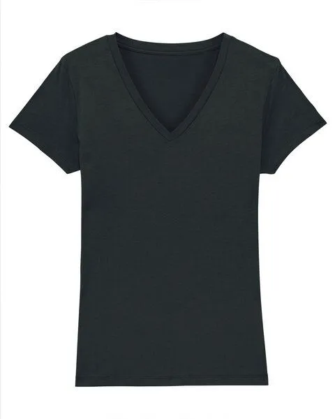 Human Family Human Family Damen T-Shirt mit V-Ausschnitt "Evolution - Stand Against" in 4 Farben, Grün, – Produktbild 2 von 4