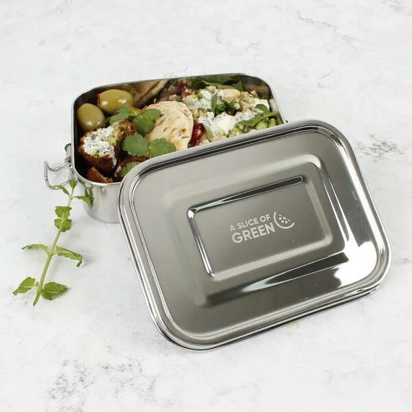 A Slice of Green A Slice of Green Auslaufsichere Edelstahl Brotdose - 650ml – Produktbild 2 von 4