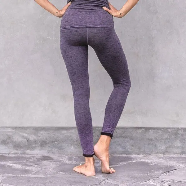 Jaya Jaya SOA MELANGE - Damen - Leggings für Yoga und Freizeit aus Biobaumwolle, Rose, – Produktbild 3 von 3