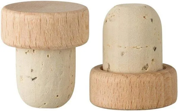 Kork-Deko Kork-Deko Griffkorken mit Holzgriff 19,5mm | Holzgriffkorken | 100% Naturkork | Für Gin, Spirituosen, Öle und Saft | Griffgröße 29 x 12 mm | 10er-Pack – Produktbild 2 von 6