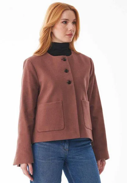 ORGANICATION ORGANICATION Jacke aus Bio-Baumwolle, Cocoa brown, – Produktbild 3 von 4