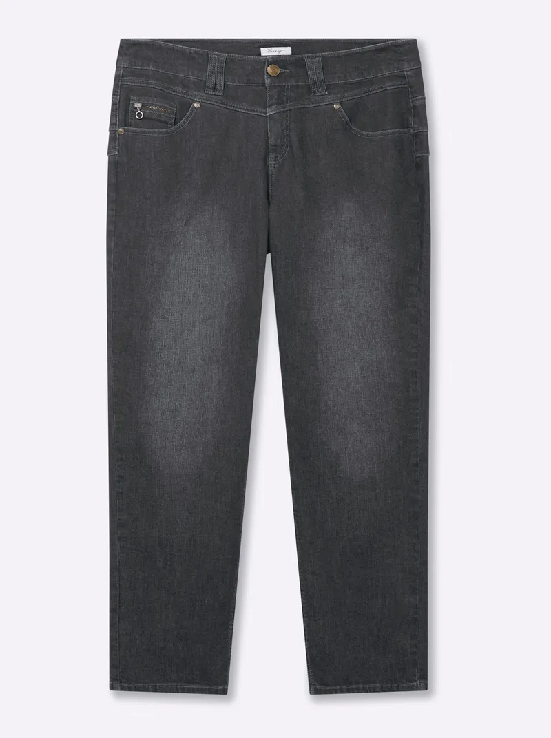 sheego Jeans anthrazit-grey-denim, Anthrazit-grey-denim, – Produktbild 1 von 2