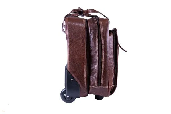 Alpenleder Alpenleder Trolley DENVER, Brandy, – Produktbild 3 von 4