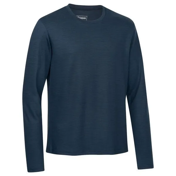 Kaipara - Merino Sportswear Kaipara - Merino Sportswear Urban Merino Longsleeve Herren Regularfit 270, Navy, – Produktbild 2 von 2