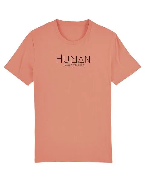 Human Family Human Family Bio Herren Sommer T-Shirt mit Rundhalsausschnitt "Maestro - Human", Sunset-orange, – Produktbild 1 von 3