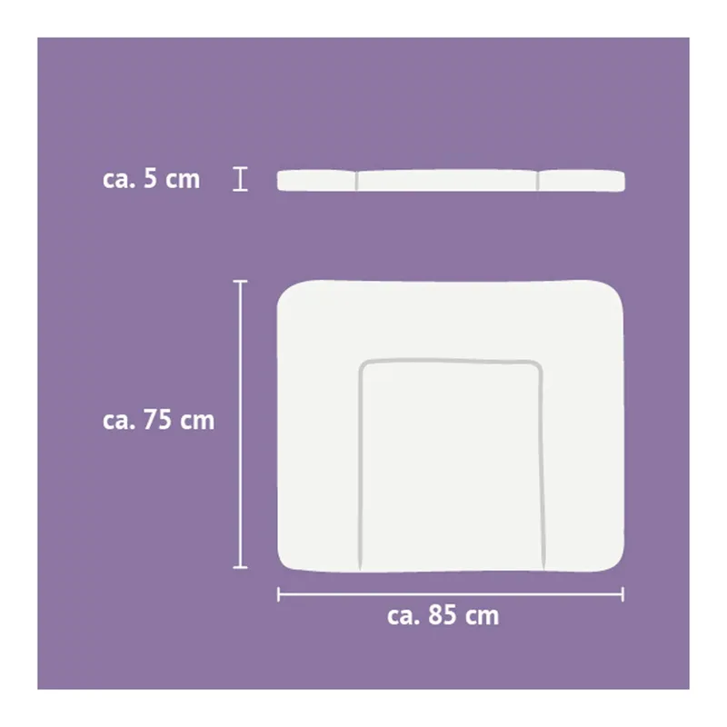 Träumeland Träumeland Wickelauflage 75x85 cm, Beige, – Produktbild 3 von 3
