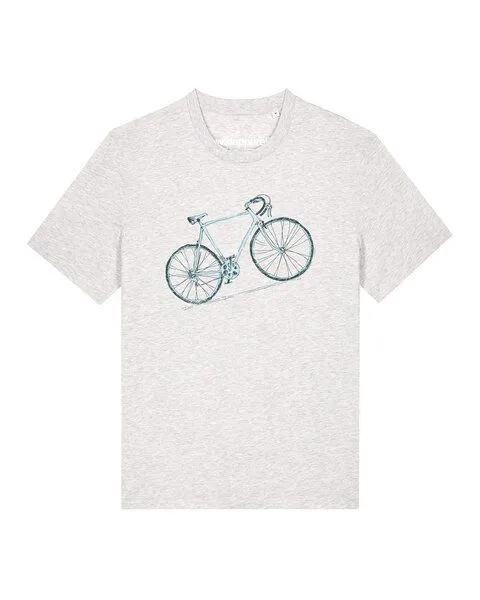 watapparel watapparel T-Shirt Unisex Pencil Bike, Cool heather grey, – Produktbild 1 von 2