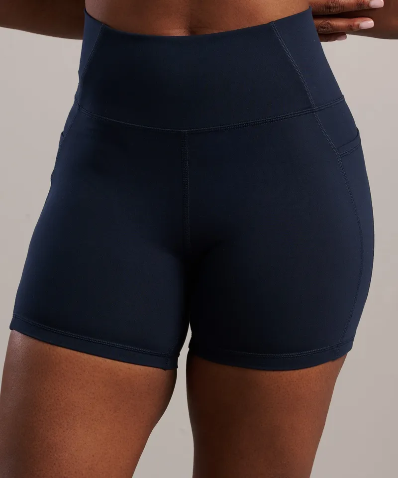 SEAAV SEAAV Damen vegan Shorts Biker 5" Mit Taschen Mitternachtsblau, Extra dunkelblau, – Produktbild 1 von 2