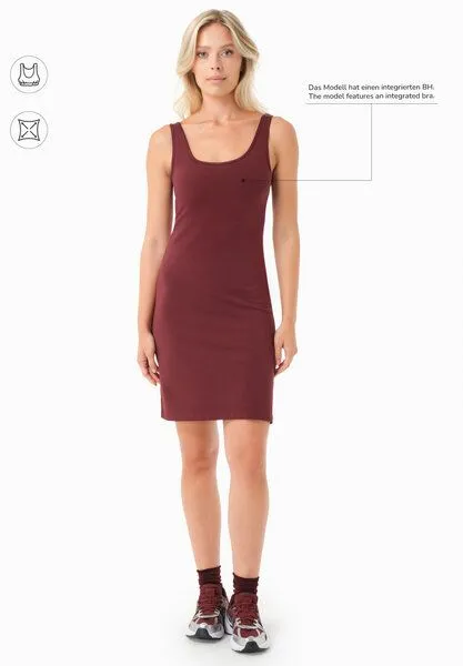 ORGANICATION ORGANICATION DARRIA | Kleid aus Bio-Baumwolle, Bordeaux, – Produktbild 2 von 4