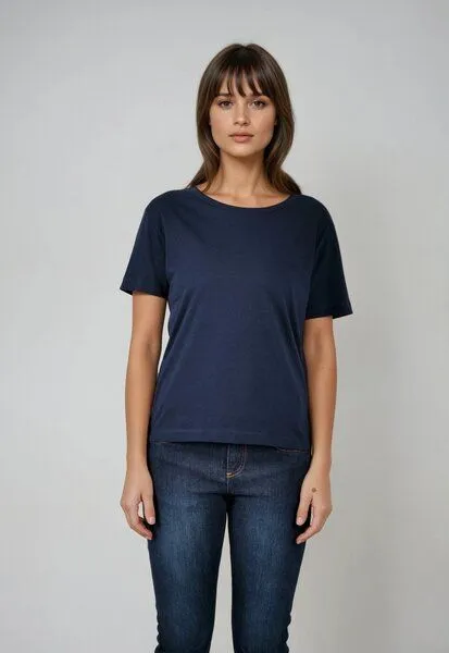 TORLAND TORLAND Damen T-Shirt SERENA, Blau (french navy), – Produktbild 2 von 3