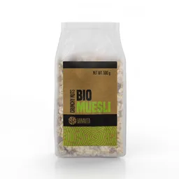 GymBeam Bio VanaVita BIO Müsli 500 g Knusprige Früchte & Samen – Produktbild 1 von 1