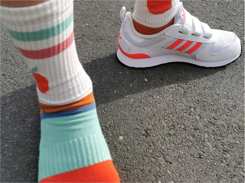 Fräulein Prusselise Kinder Tennissocken Apfel Gr.27-30, Weiß, mehrfarbig, – Produktbild 2 von 2