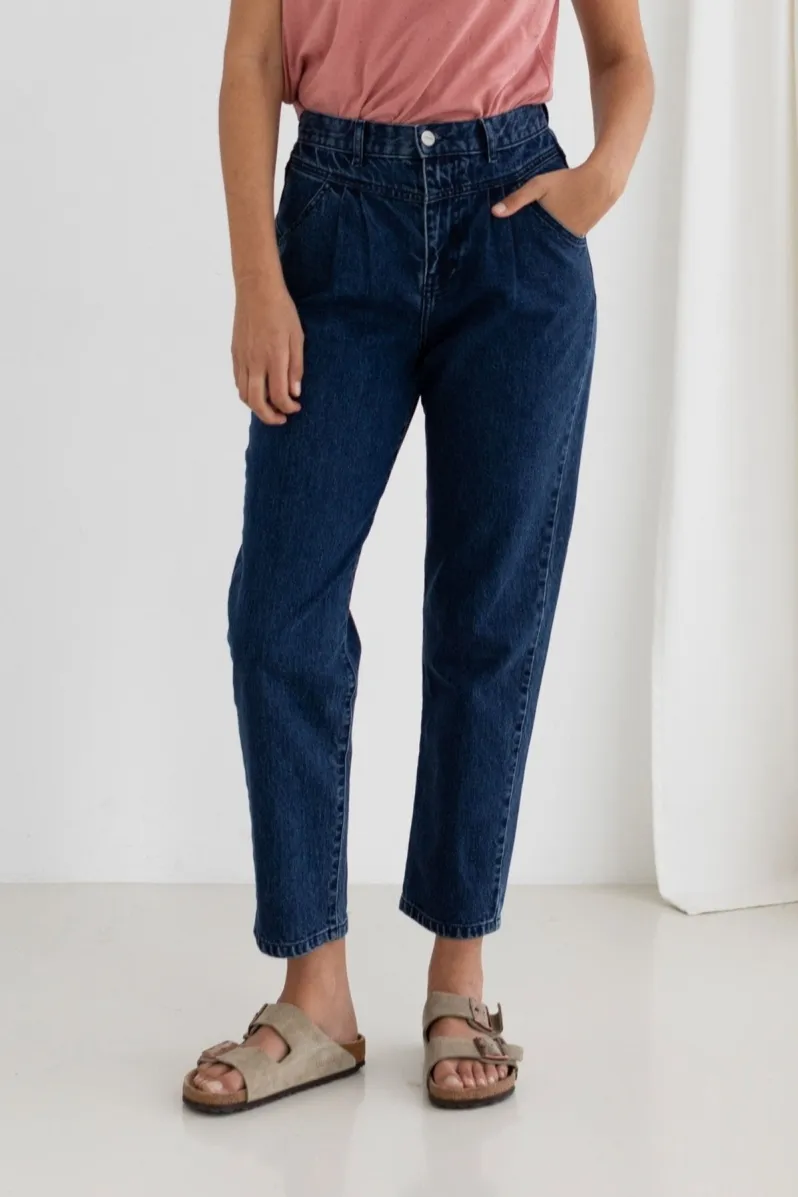 TWOTHIRDS TWOTHIRDS Damen vegan Jeans Kiritibati Mittelblau, Dunkelblau, – Produktbild 2 von 2