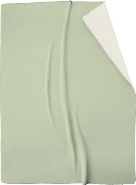 biederlack biederlack Wohn-und Kuscheldecke Duo Cotton, Mint-ecru, – Produktbild 2 von 4