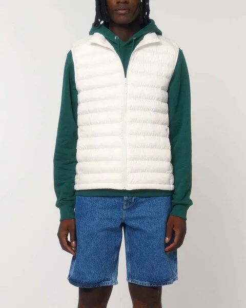 YTWOO YTWOO Herren Steppweste aus komplett recycelten Materialien, Weiß, – Produktbild 3 von 4