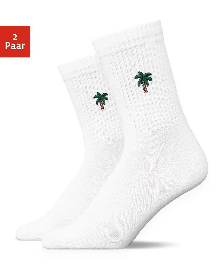 SNOCKS Tennissocken Cleane Sportsocken (4-Paar) aus Bio-Baumwolle, stylish für jedes Outfit, Weiß, – Produktbild 2 von 5