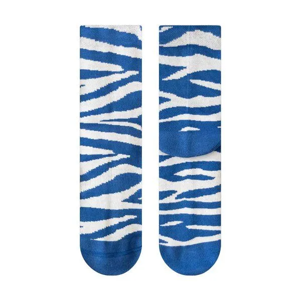 SOXN SOXN ZEBRA QUATER / Socken aus Bio-Baumwolle / Prewashed - Vorgewaschen für lange Haltbarkeit in Schwarz und Weiss, Blau, – Produktbild 2 von 2