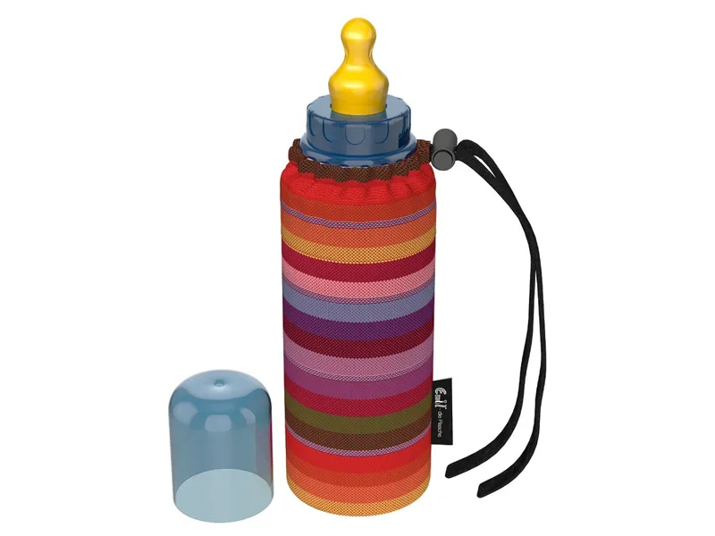 Emil Emil Baby-Emil die Flasche zum Anziehen - 250 ml Bio-Streifen, Mehrfarbig, – Produktbild 1 von 1