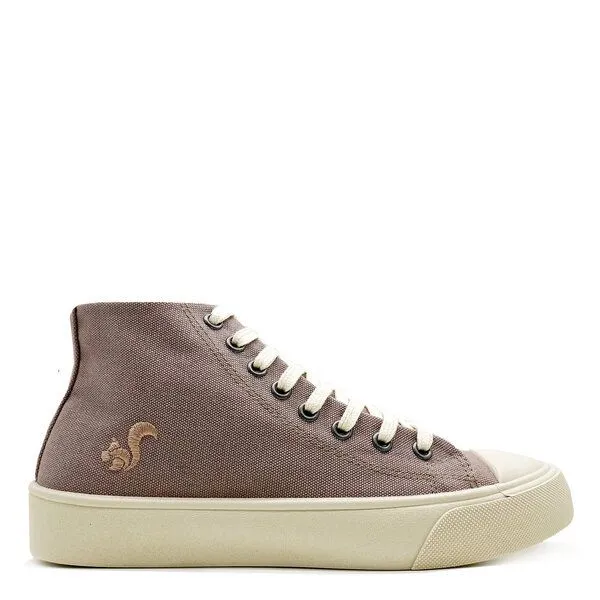 thies Veganer Sneaker "thies ® Natural Dye Cup Hi" aus Biobaumwolle, Mulberry (violett), – Produktbild 1 von 4