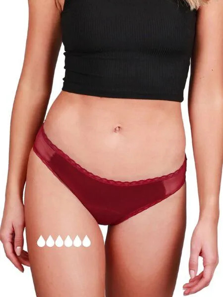 Taynie Ultra Periodenunterwäsche Biozidfrei 60°C Taynie Lady Ultra, Bordeaux, – Produktbild 2 von 4