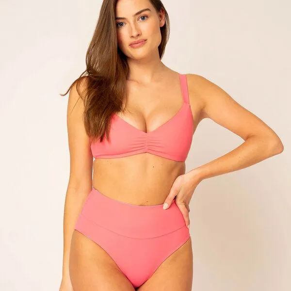 Woodlike Ocean Woodlike Ocean Ruffle Bikini Top, Pink, – Produktbild 1 von 2
