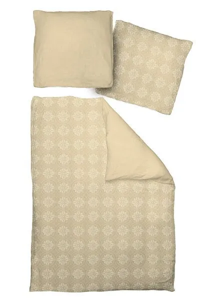 Nature by Adam Nature by Adam Bettwäsche 2tlg aus 100% Bio-Baumwolle - Made in Germany - Romantic Puligny Light, Beige, – Produktbild 2 von 4