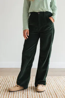 TWOTHIRDS TWOTHIRDS Damen vegan Hose Banna Dunkelgrün – Produktbild 1 von 1