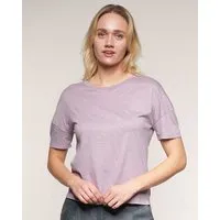 Alma Lovis Alma & Lovis Lässiges Shirt aus leichter Bio-Baumwolle / EcoVero | Flame T, Crocus (flieder/rosa), – Produktbild 1 von 1