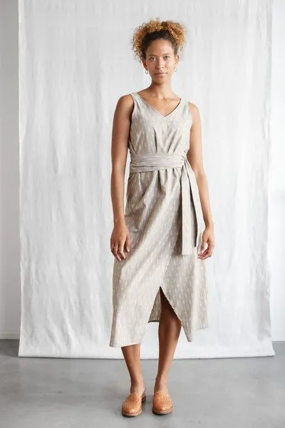 Jyoti - Fair Works Jyoti - Fair Works Bio-Baumwoll Kleid Agnila, Ikat, – Produktbild 2 von 4