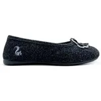 thies Veganer Hausschuh "thies ® Eco Ballerina" aus recycelten PES, fair produziert, Black (schwarz), – Produktbild 1 von 1