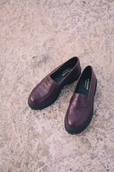 Jutelaune Jutelaune Classic Moccasins, Burgundy, – Produktbild 1 von 3