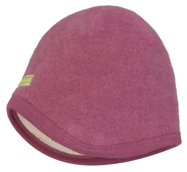 loud + proud loud + proud Babys & Kinder Mütze Wollfleece, GOTS-zertifiziert, Grape(rosa), – Produktbild 1 von 3