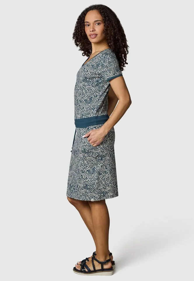ragwear ragwear Minikleid Baomi Zoo YOUMODO Gemustertes Damen Sommerkleid, Blau, – Produktbild 2 von 5
