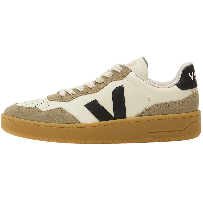 Veja Veja V-90 O.T. Leather, Pure / black / taupe, – Produktbild 1 von 2