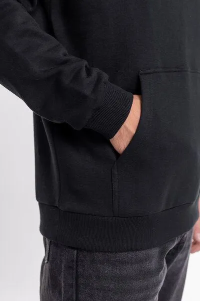Rotholz Rotholz Logo Hoodie aus Bio-Baumwolle, Schwarz, – Produktbild 3 von 4