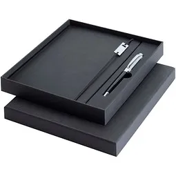 Luxe Luxe Legato Elegance A5 Hardcover Notizbuch mit Tintenroller Set, schwarz-primär, Schwarz, – Produktbild 1 von 1
