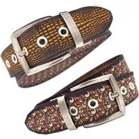 Seegarn Seegarn - Gürtel / Wendegürtel SeeSchlange 4cm, Antik silber, – Produktbild 2 von 5