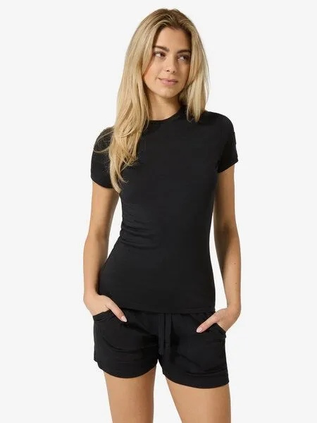 Super.Natural Super.Natural W BIO BASE TEE für Damen, Merino, Jet black, – Produktbild 2 von 4