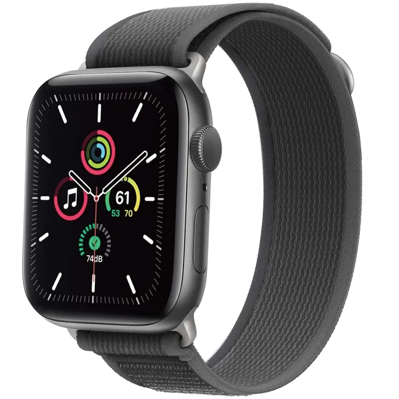 imoshion imoshion Nylon Trail Armband für Apple Watch | 38/40/41/42 mm, Grau, – Produktbild 1 von 1
