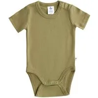 Leela Cotton Leela Cotton Baby Kinder Body Kurzarm Bio-Baumwolle Rippjersey 2006, Oliv, – Produktbild 1 von 1