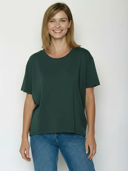 GreenBomb GREENBOMB Basic T-Shirt Feel, Petrol green, – Produktbild 2 von 4