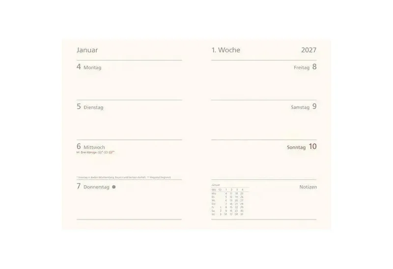 Korsch Verlag Taschenkalender Premium Timer Midi "Gelassenheit" 2027 – Produktbild 2 von 2