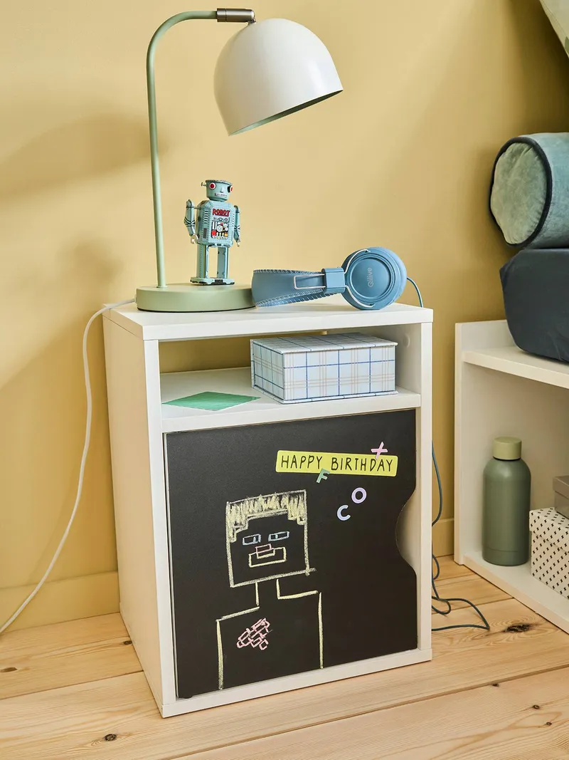 Vertbaudet Vertbaudet Kinderzimmer Nachttisch CASE, Weiß, – Produktbild 1 von 4