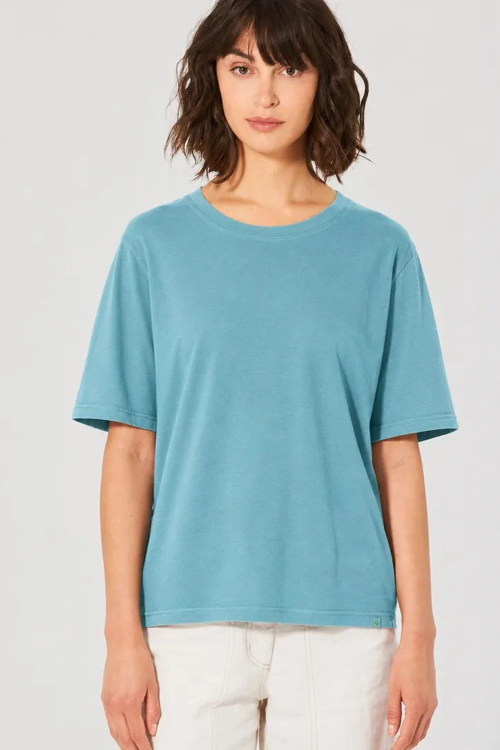 HempAge Hempage Damen vegan T-Shirt Kombination Wave Blue, Blau, – Produktbild 2 von 2
